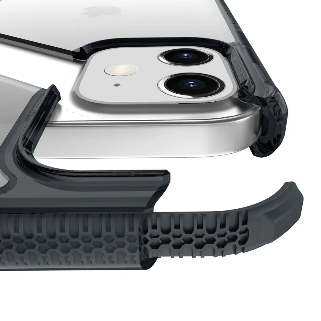 Itskins Supreme Clear Cover Apple iPhone 12 Mini AP2G-SUPIC-SMTR - Zwart/Transparant