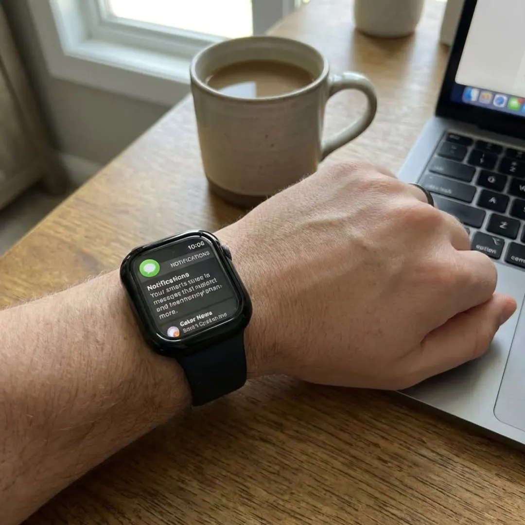 NUVEX Smartwatch Screenprotector 46mm - 4 Stuks - Zwart