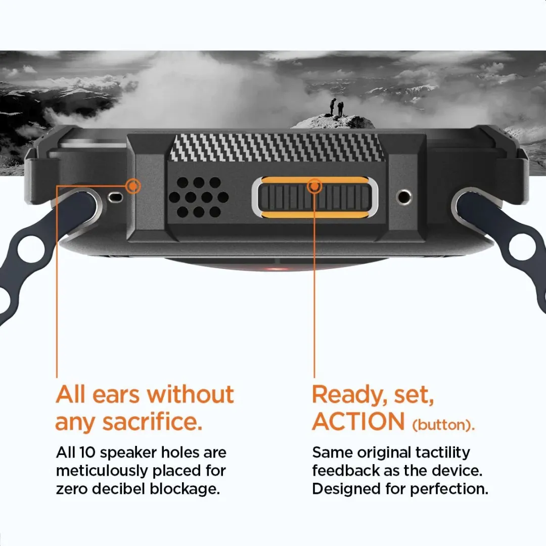 Spigen Rugged Armor Apple Watch Ultra 49mm - Zwart
