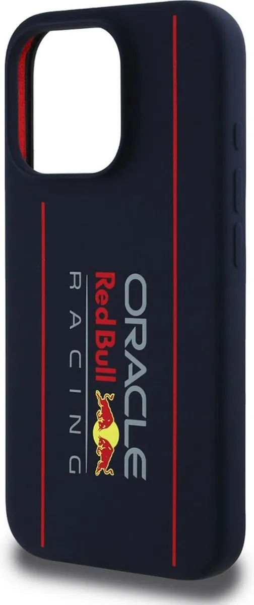 Red Bull Racing iPhone 15 Pro Hoesje - Donkerblauw Vertical Logo