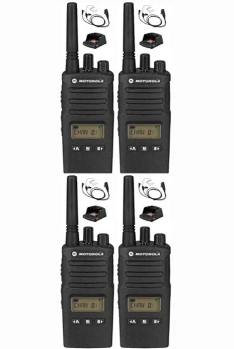 Motorola XT460 PMR446 Set - 4 Handsets - Zwart