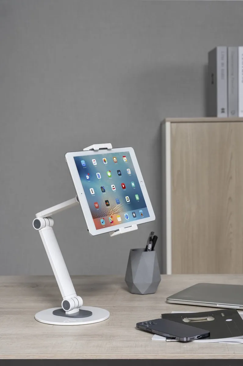 Deltaco ARM-0560 Universele Bureau Standaard - 12.9" Wit