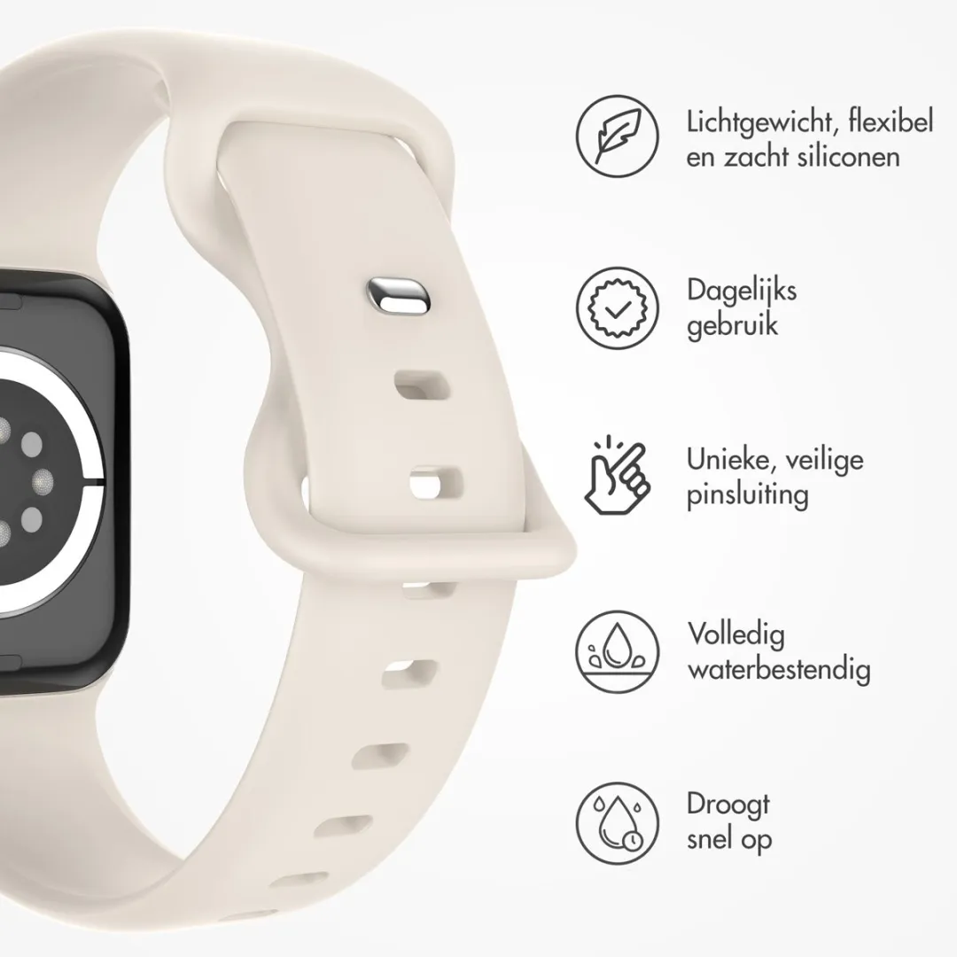 Imoshion Siliconen Bandje Apple Watch 44-49mm - Sterrenlicht