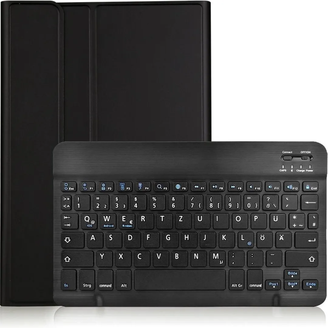 Just in Case QWERTZ Bluetooth Keyboard Case S10 FE/S9/S10 Lite - Zwart