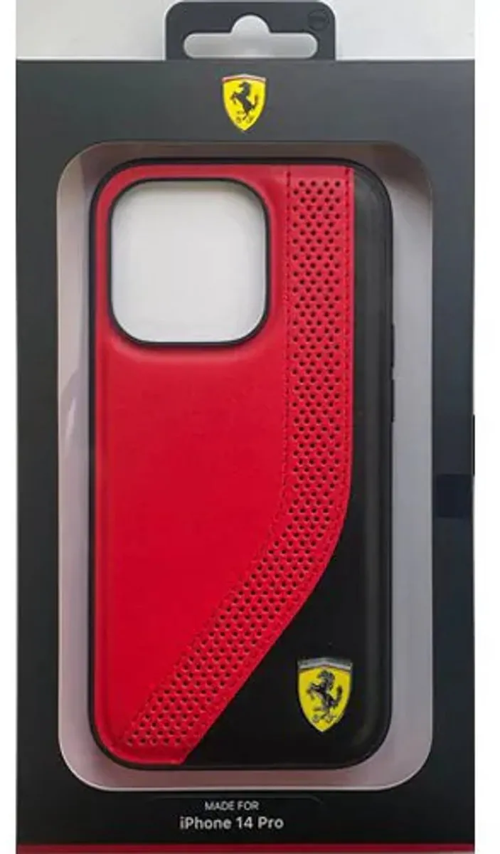 Ferrari iPhone 14 Pro Perforated Hoesje