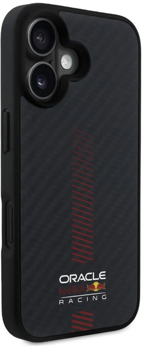 Red Bull Racing iPhone 16 Hoesje - Carbon Fiber RBHMP16S24CFGSMK - Powerbar