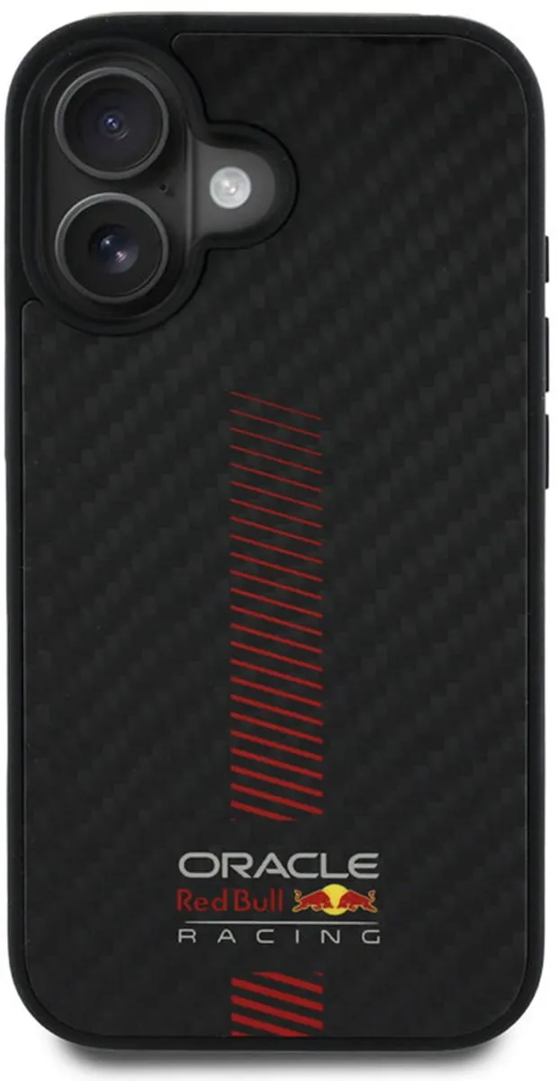 Red Bull Racing iPhone 16 Hoesje - Carbon Fiber RBHMP16S24CFGSMK - Powerbar