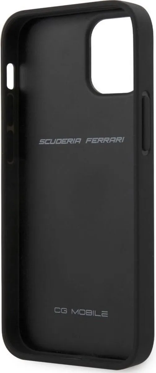 Ferrari iPhone 12 Mini Hoesje - Effen Zwart - Kunstleer - MPN 293223118