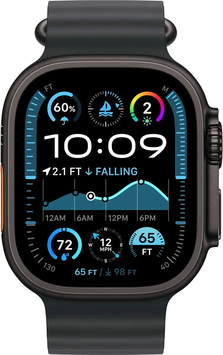 Apple Watch Ultra 2 GPS + Cellular 49mm - Zwart Titanium