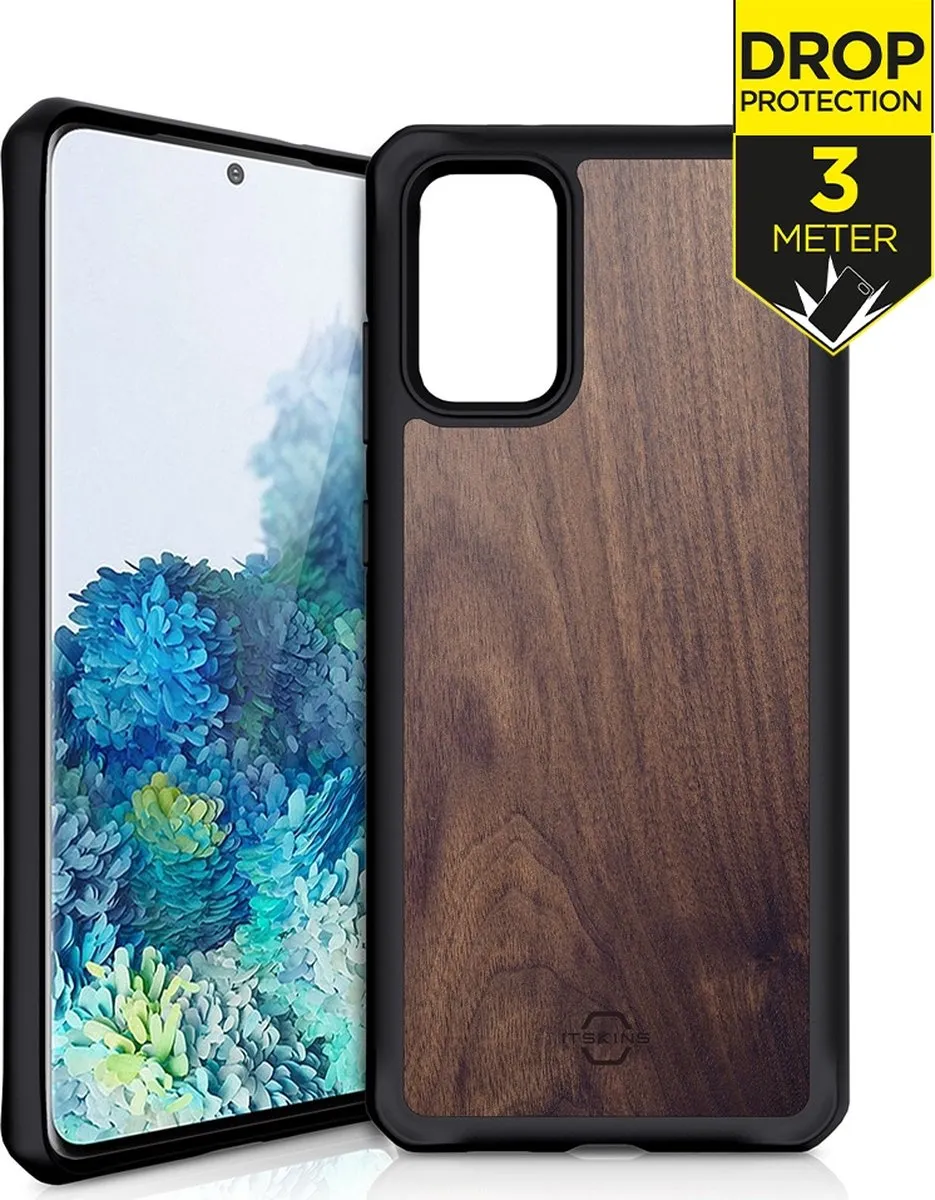 Itskins HybridFusion SG11-HYBFS-WOG1 Hoesje - Samsung Galaxy S20 Plus - Bruin