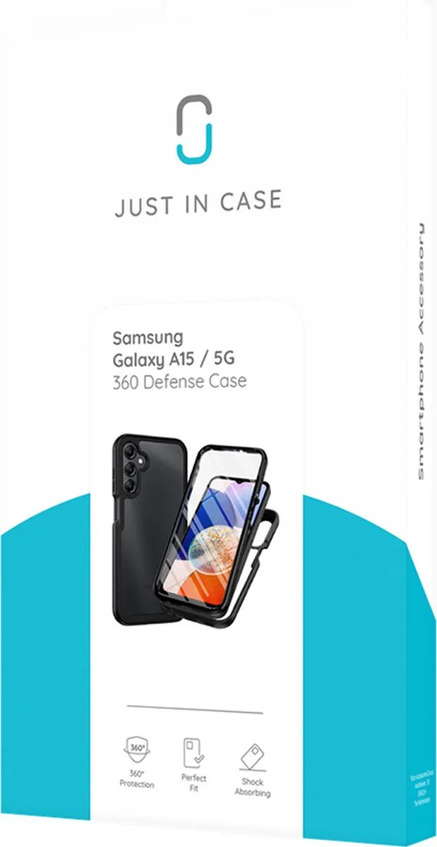 Just in Case Hoesje Samsung Galaxy A15 8445575 - Zwart