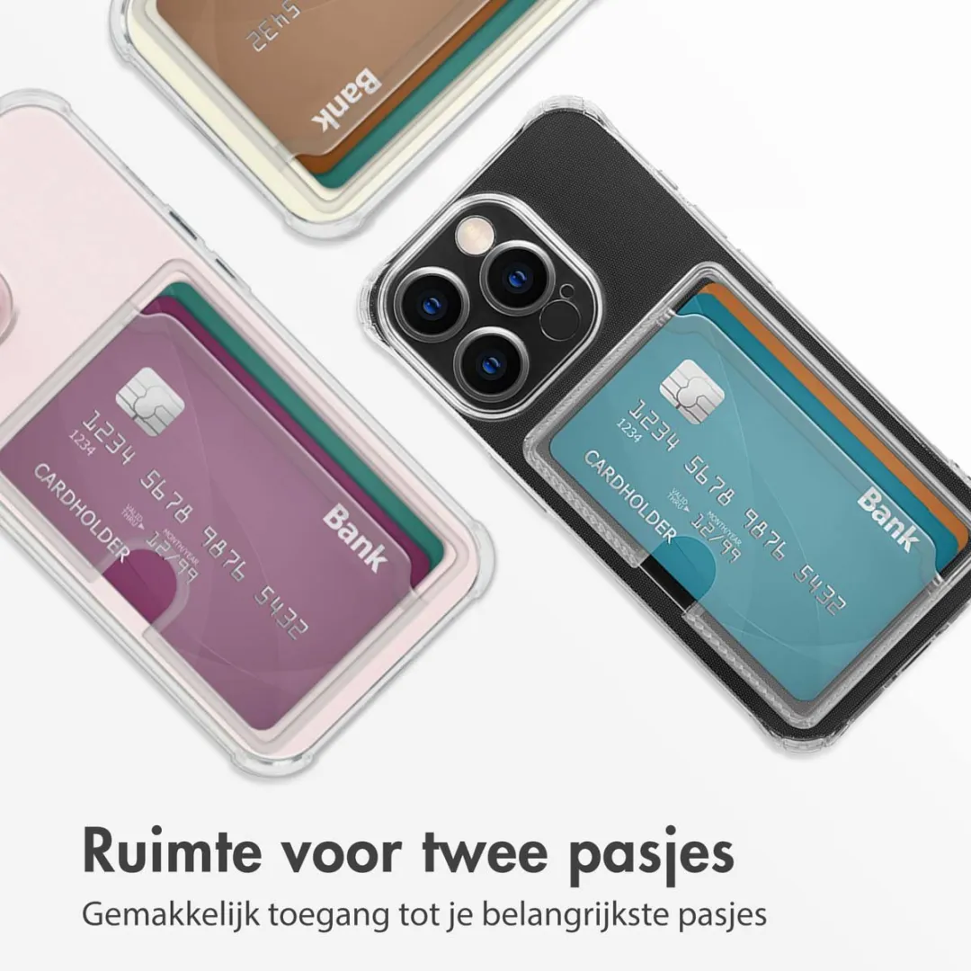 Imoshion Hoesje iPhone 13 Pro - 2 Pasjes - Transparant