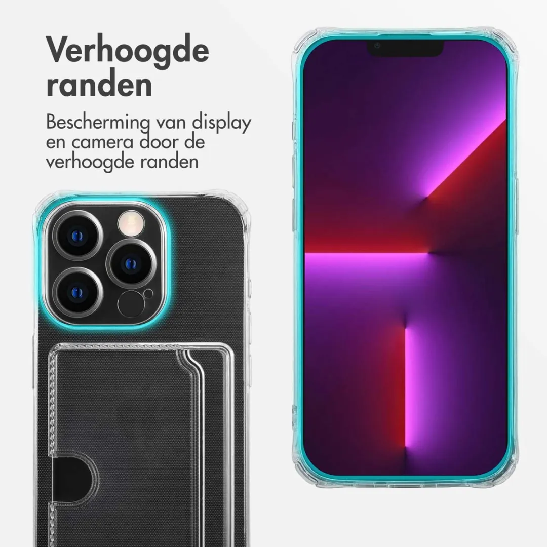 Imoshion Hoesje iPhone 13 Pro - 2 Pasjes - Transparant