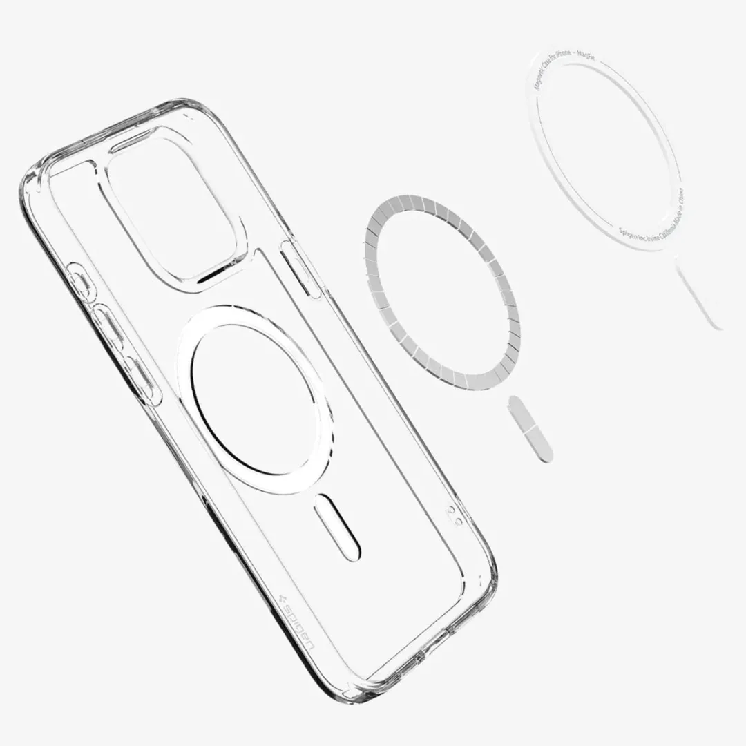 Spigen Ultra Hybrid Magfit ACS06715 Hoesje - iPhone 15 Pro - Wit
