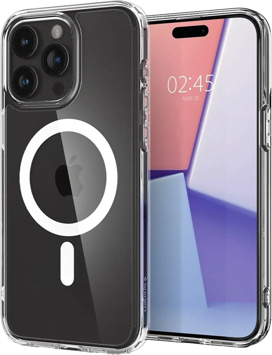 Spigen Ultra Hybrid Magfit ACS06715 Hoesje - iPhone 15 Pro - Wit