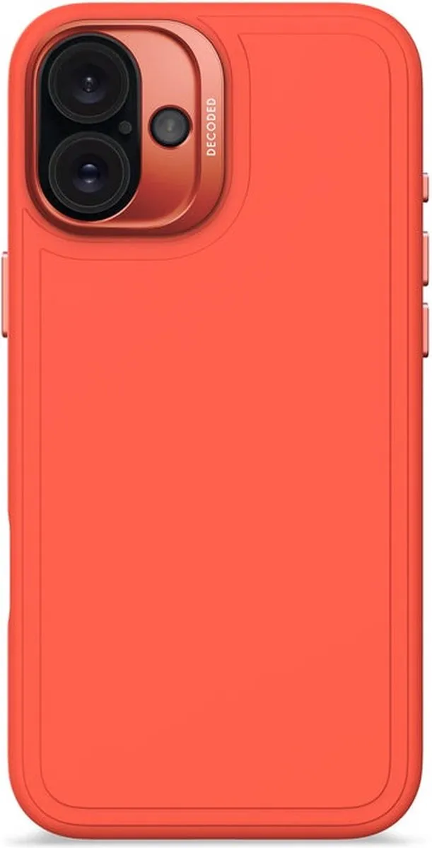 Decoded Siliconen Hoesje iPhone 16 Plus - Tangerine Oranje