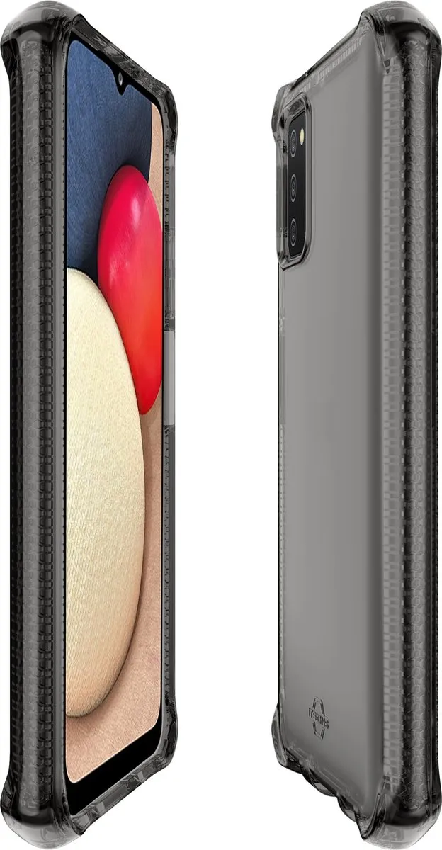 ITSKINS Spectrum Clear Samsung Galaxy A02s/A03s Hoesje - Zwart
