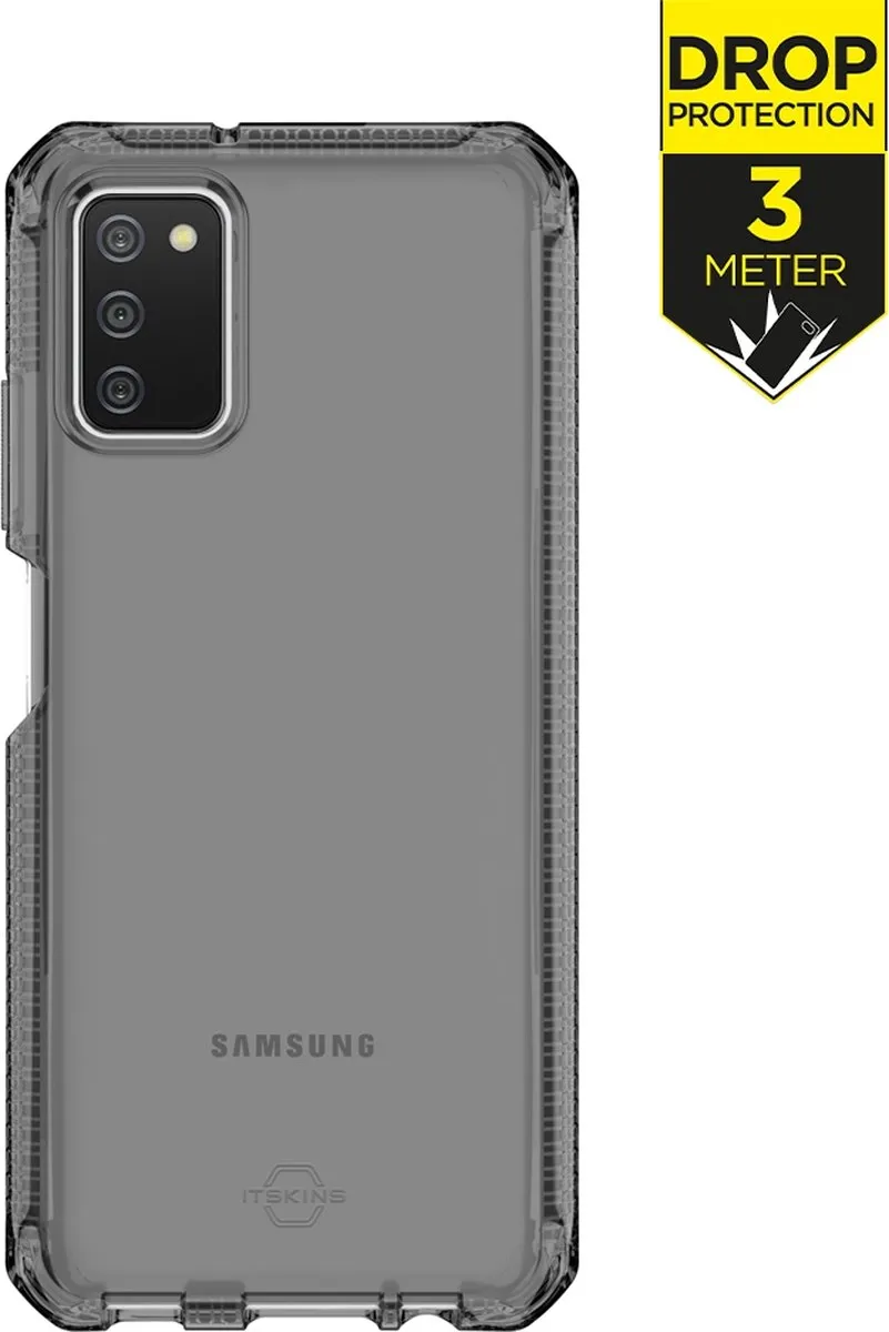 ITSKINS Spectrum Clear Samsung Galaxy A02s/A03s Hoesje - Zwart