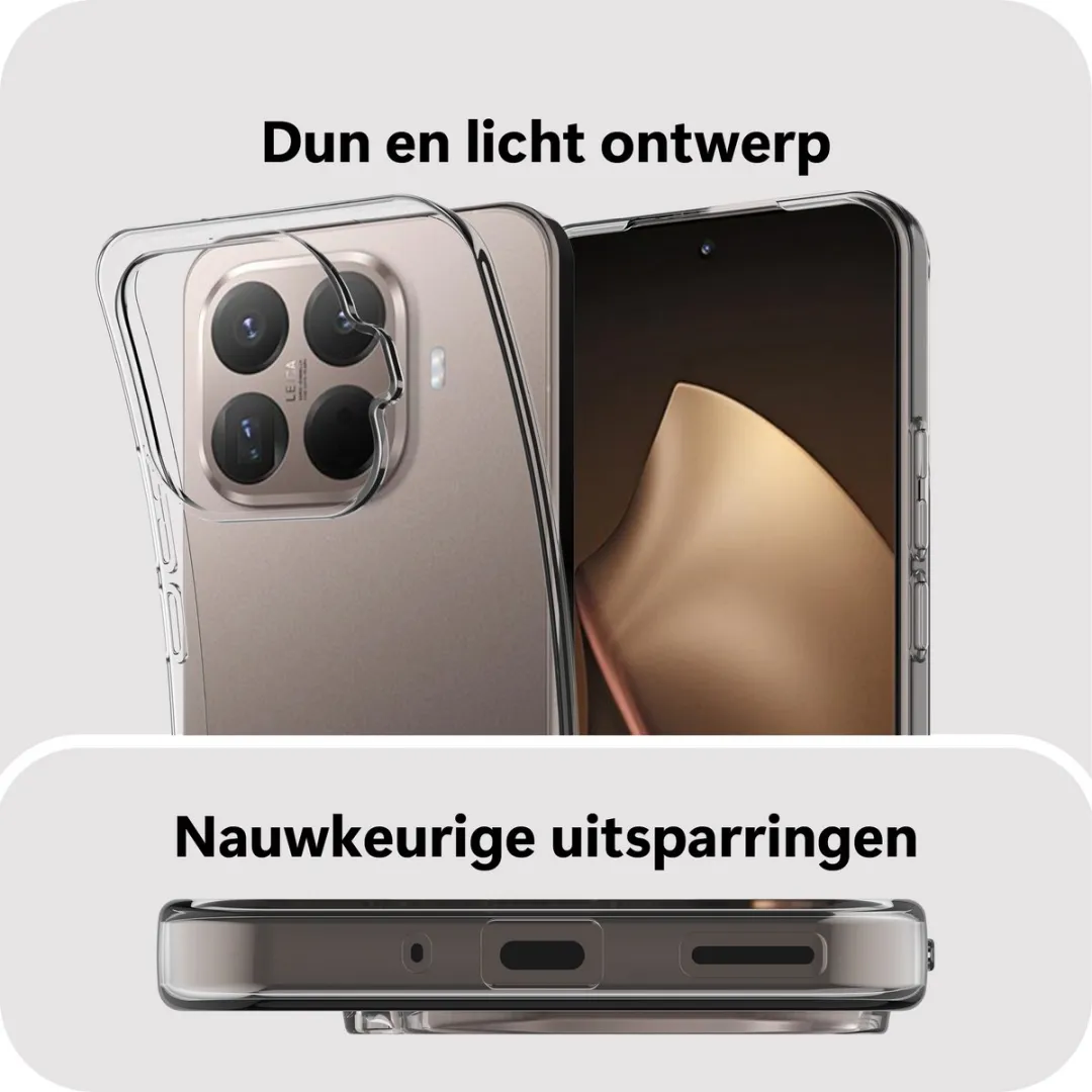 Just in Case Hoesje Xiaomi 15T Pro MXM2827KL0 - Siliconen - Transparant