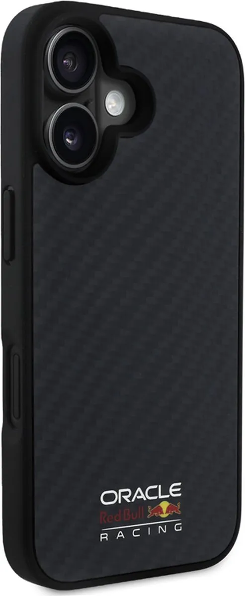 Red Bull Racing iPhone 16 MagSafe Hoesje - Carbon Fiber - Zwart