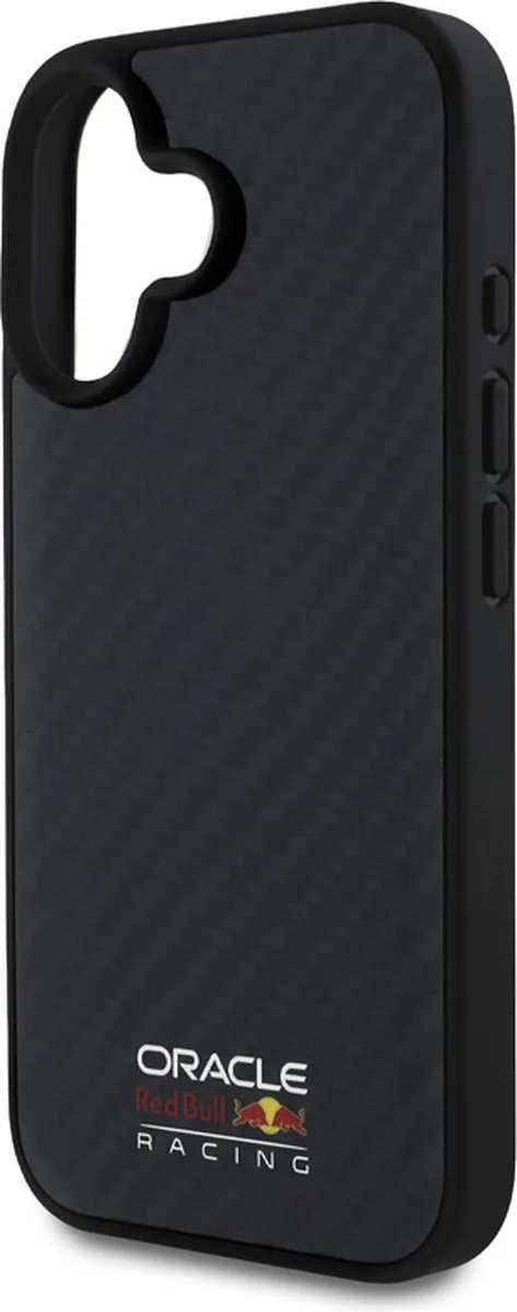 Red Bull Racing iPhone 16 MagSafe Hoesje - Carbon Fiber - Zwart