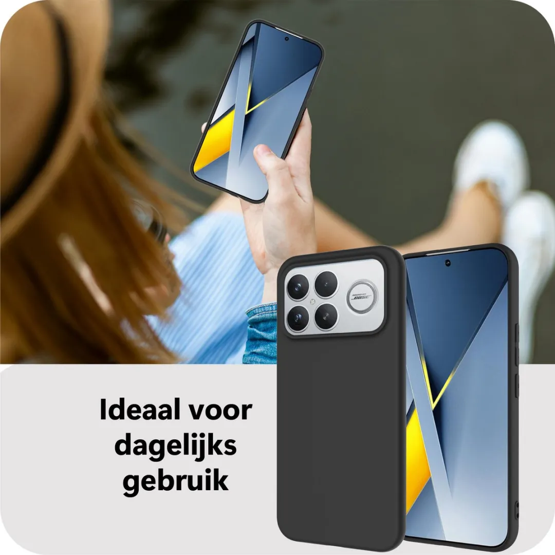 Just in Case Siliconen Hoesje Xiaomi Mi 12 Pro MXM2864KL1 - Zwart - afbeelding 6 van 6