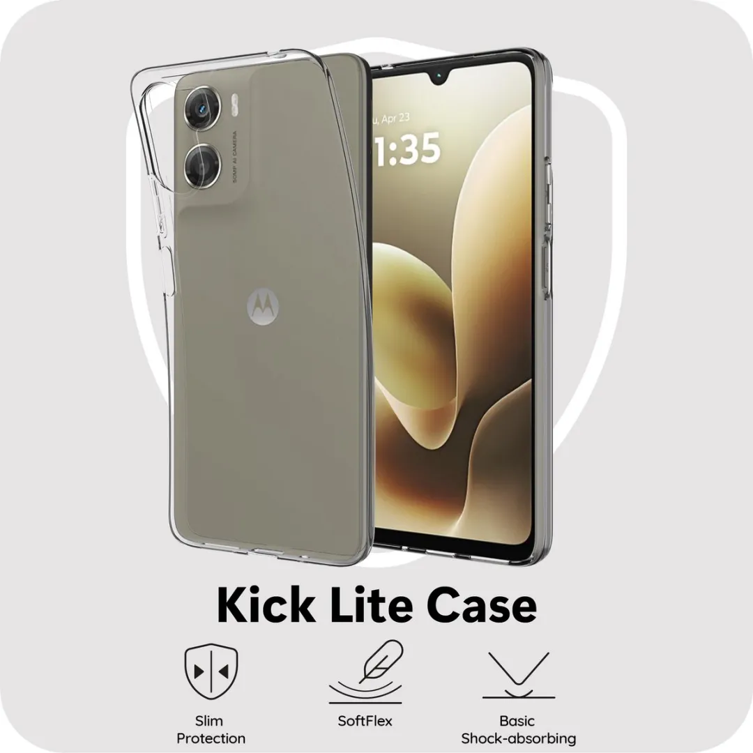 Just in Case Moto G06 Siliconen Hoesje - Transparant
