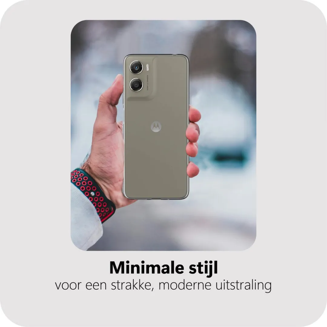 Just in Case Moto G06 Siliconen Hoesje - Transparant