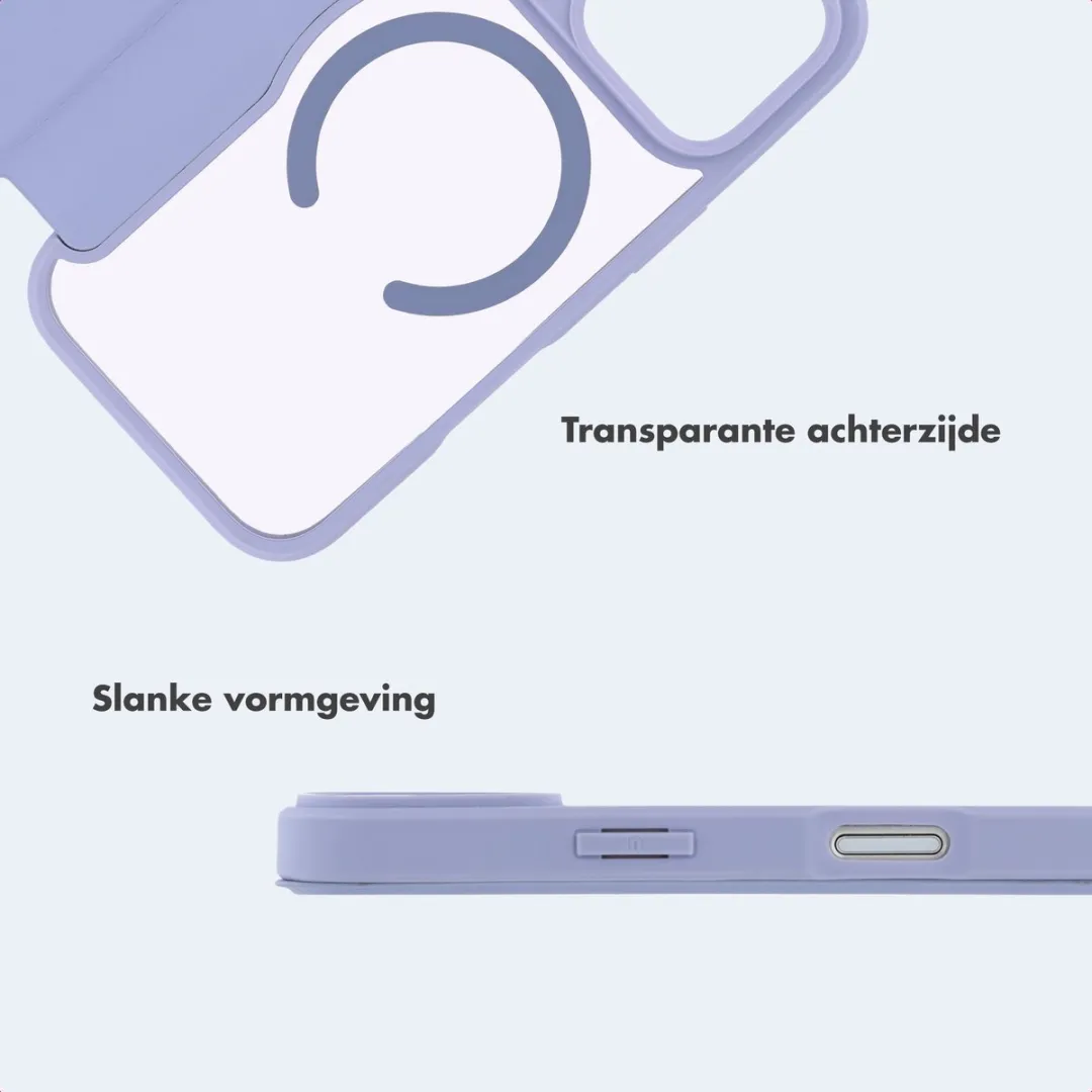 Imoshion iPhone 17 Pro Max Bookcase Hoesje - Transparant Paars - MagSafe