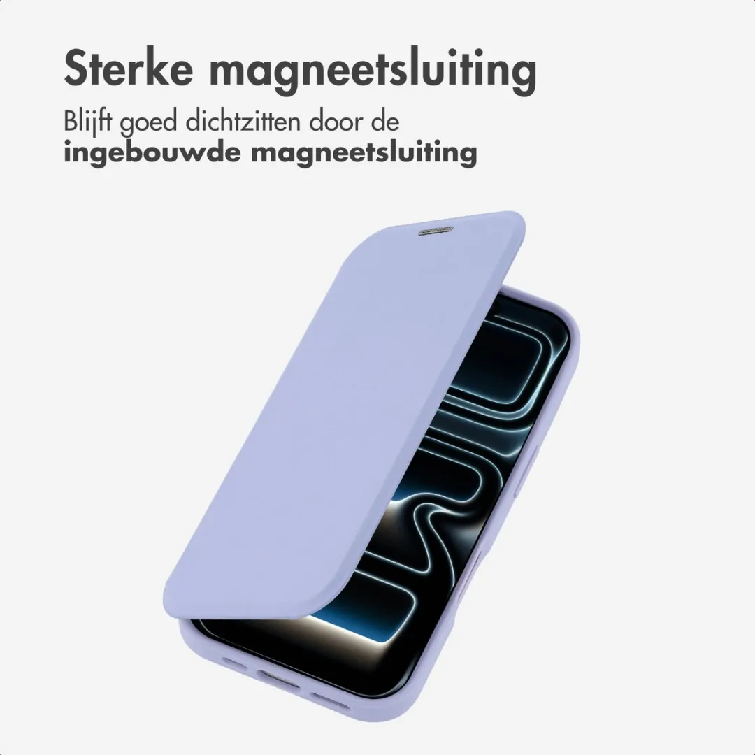 Imoshion iPhone 17 Pro Max Bookcase Hoesje - Transparant Paars - MagSafe