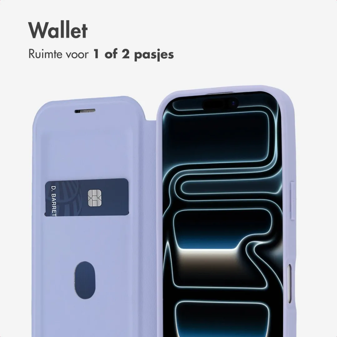 Imoshion iPhone 17 Pro Max Bookcase Hoesje - Transparant Paars - MagSafe