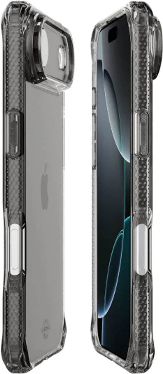 ITSKINS Level 2 SpectrumClear iPhone Air Hoesje - Schokbestendig - Zwart AP7R-SPECM-SMOK