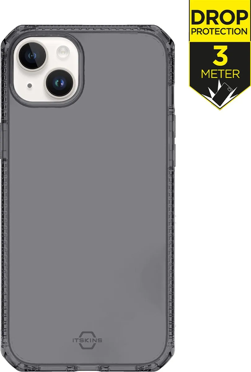 Itskins SpectrumClear-R AP5N-SPECM-SMOK iPhone 15 Hoesje - Zwart/Transparant