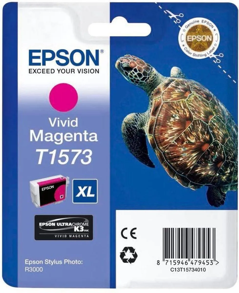 Epson T1573 Magenta Inktcartridge XL 25ml