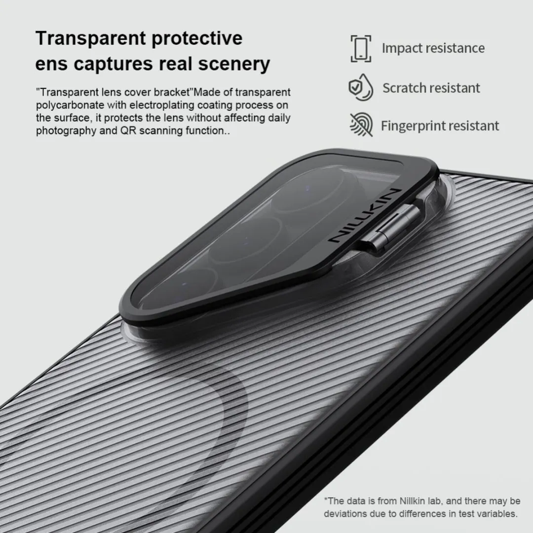 Nillkin CamShield Prop Magnetic Hoesje - Samsung Galaxy S26 Ultra - Transparant Zwart