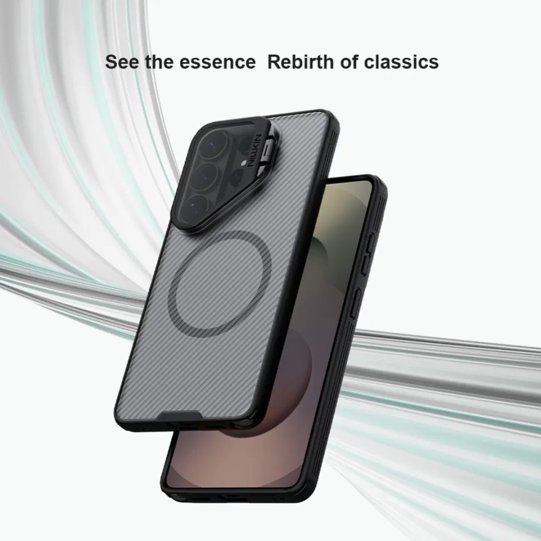 Nillkin CamShield Prop Magnetic Hoesje - Samsung Galaxy S26 Ultra - Transparant Zwart
