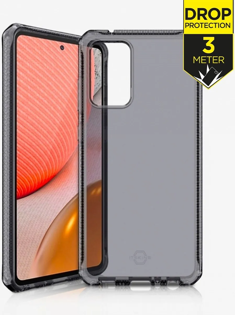 ITSKINS Spectrum Clear Samsung Galaxy A72 Hoesje - Zwart
