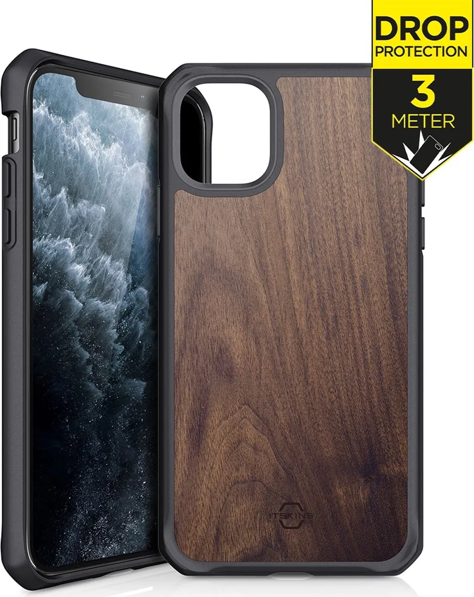 Itskins HybridFusion APXM-HYBFS-WOG1 iPhone 11 Pro Max Hoesje - Bruin