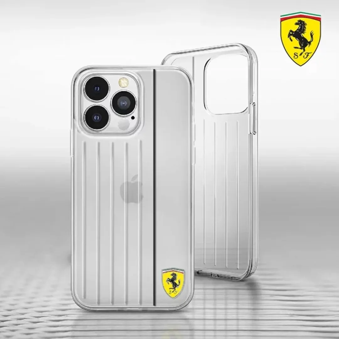 Ferrari iPhone 13 Pro Max Hard Hoesje - Wit