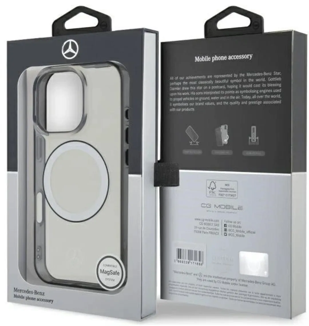 Mercedes iPhone 16 Pro Max Hoes - MagSafe - Transparant