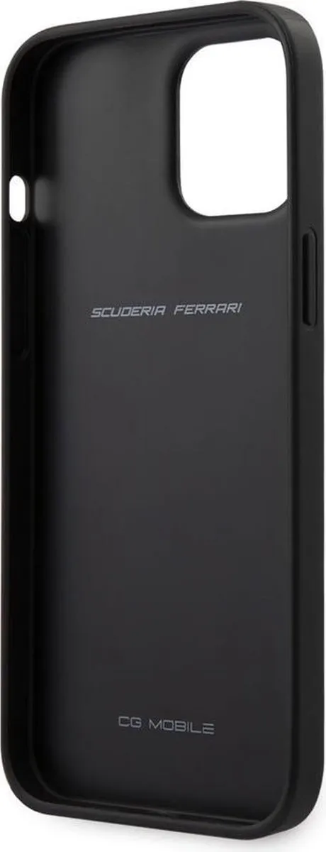 Ferrari iPhone 12 Pro Max Hoesje - Effen Rood Kunstleer