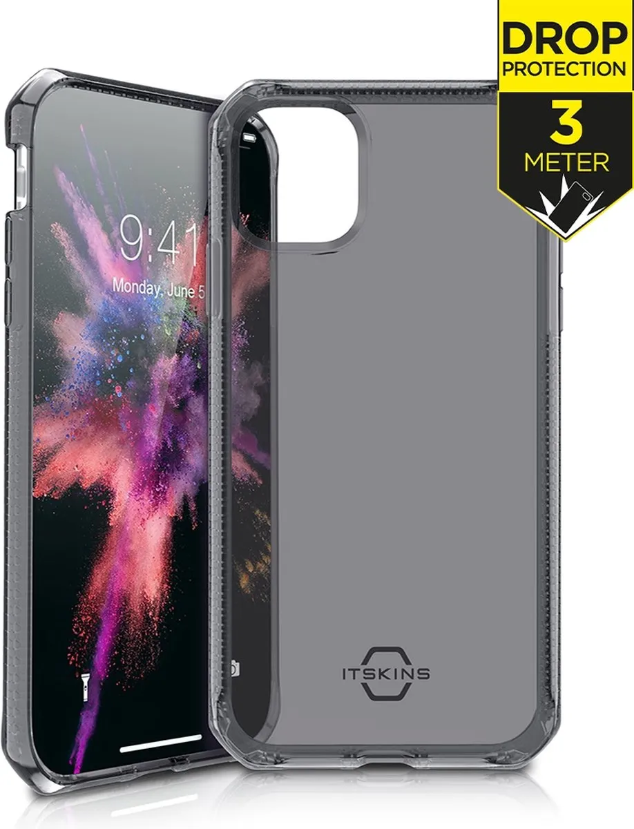 Itskins Spectrum Cover iPhone 11 - Level 2 Zwart - APXI-SPECM-BLCK