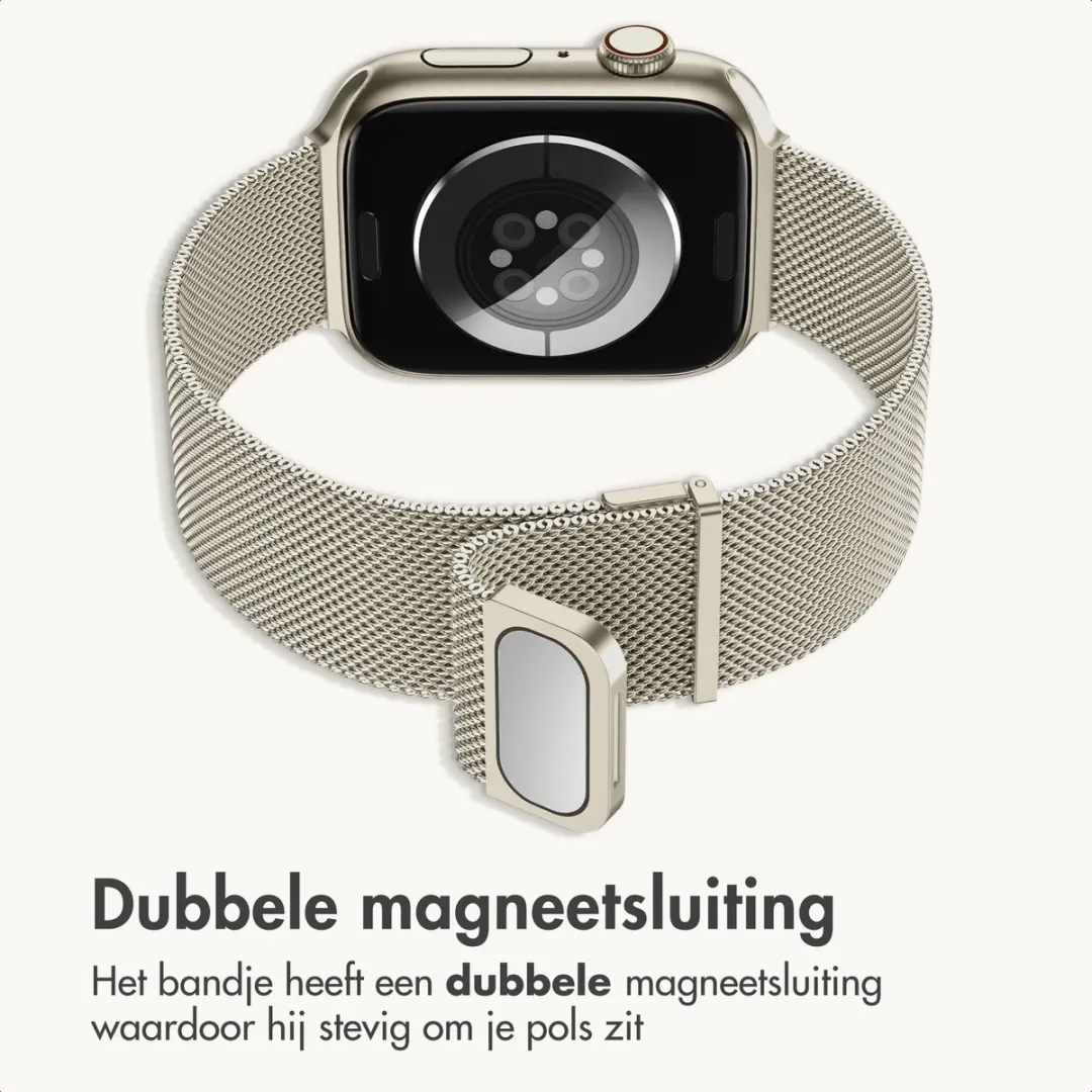 Imoshion Premium Milanees Bandje Apple Watch 44-49mm - Starlight
