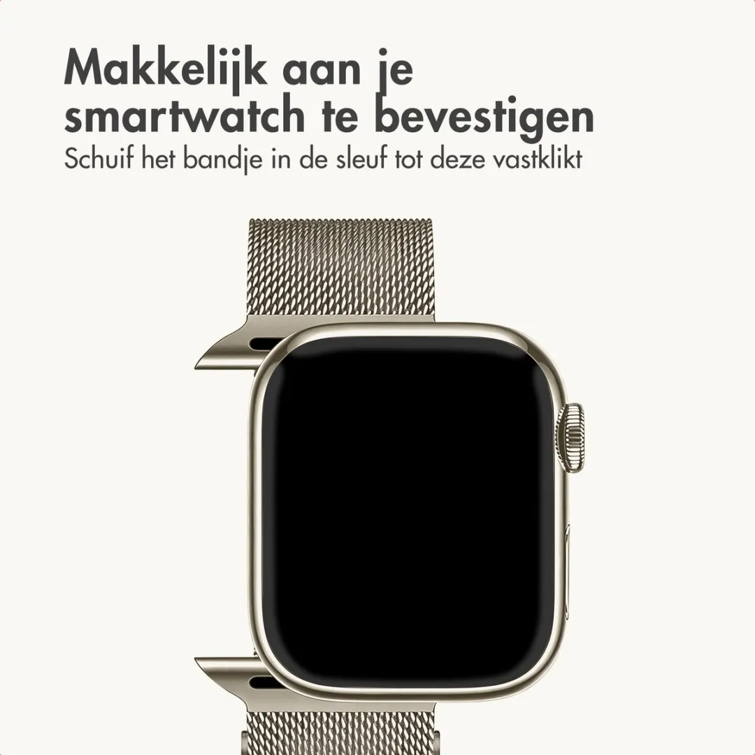 Imoshion Premium Milanees Bandje Apple Watch 44-49mm - Starlight