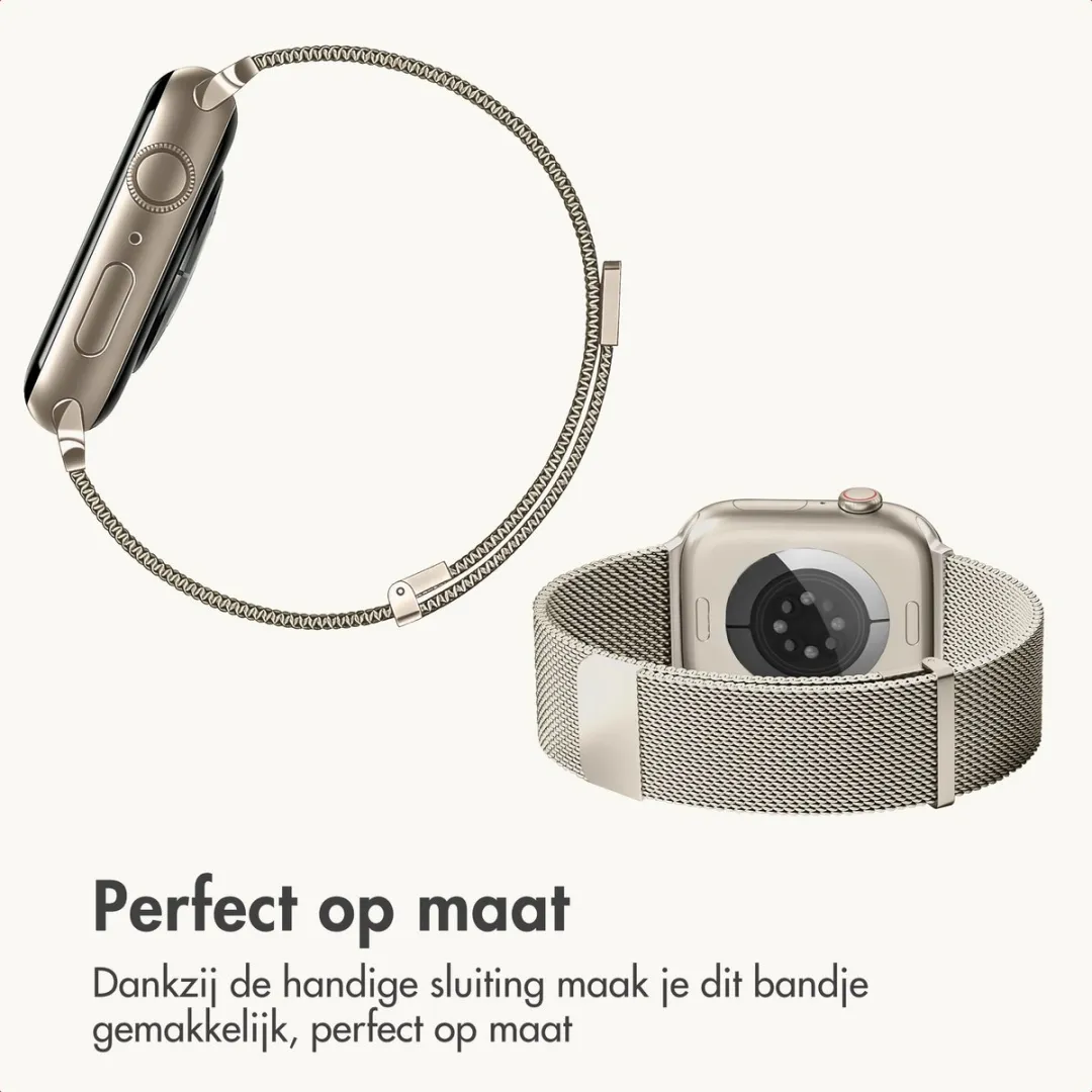 Imoshion Premium Milanees Bandje Apple Watch 44-49mm - Starlight - afbeelding 6 van 6