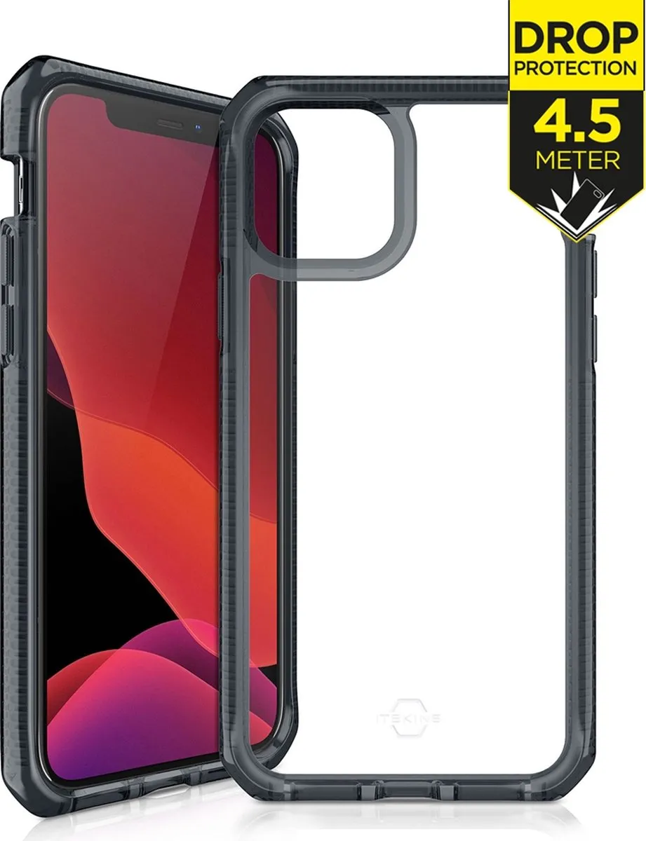 Itskins Supreme Frost Cover iPhone 12/12 Pro AP3P-SUPIC-SMTR - Level 3 - Smoke/Transparant