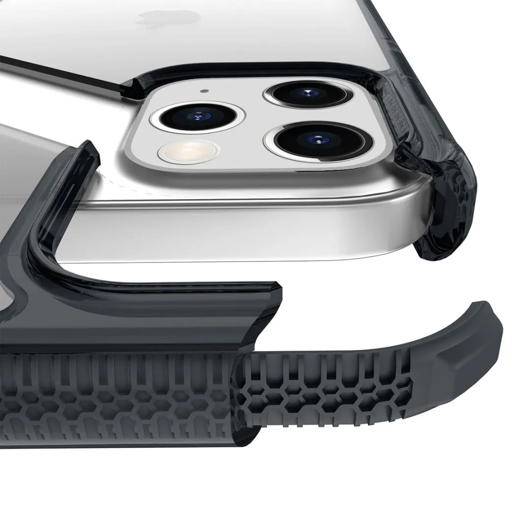 Itskins Supreme Frost Cover iPhone 12/12 Pro AP3P-SUPIC-SMTR - Level 3 - Smoke/Transparant