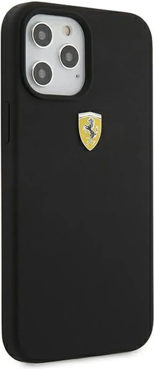 Ferrari FESSIHCP12LBK iPhone 12 Pro Max - Zwart Hardcase