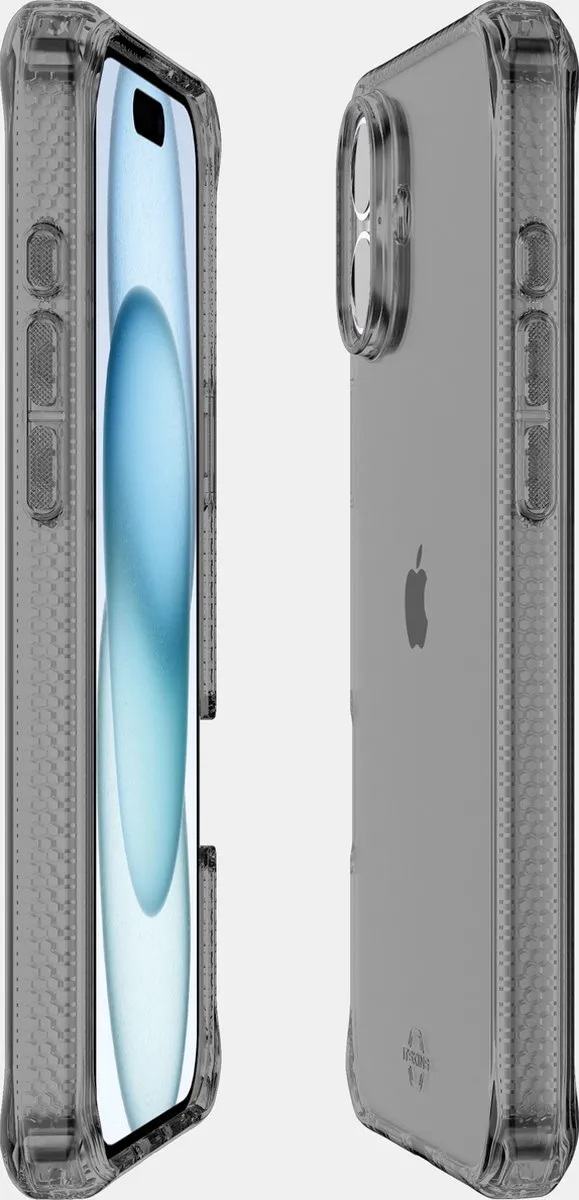 ITSKINS iPhone 16 Plus Hoesje - Zwart - AP6R-SPECM-SMOK