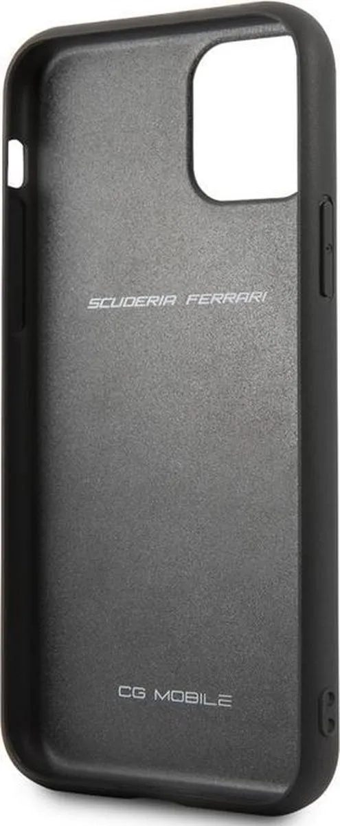 Ferrari Perforated Leather Hoesje iPhone 11 Pro Max - Rood